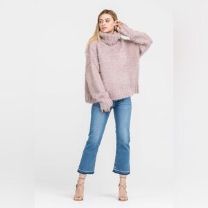 Lush Monica Mohair Sweater - Cozy Oversized Turtleneck! 🌸🧥